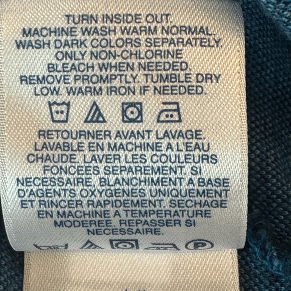 Blue Plaid Long-Sleeve Polo Shirt - Picture 6 of 6